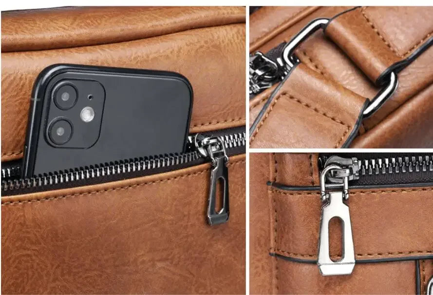 Bolso Bandolera Piel Sintética Weixier Hombre | Viaje y Negocio