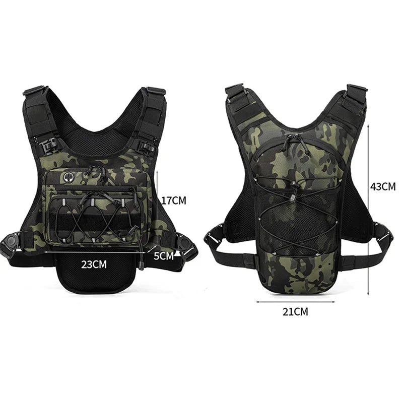 Chaleco de Hidratación para Correr, Ciclismo, Senderismo, Carreras de Bicicleta, Maratón, Bolsa Deportiva Táctica para Hombres y Mujeres, Mochila de Camping