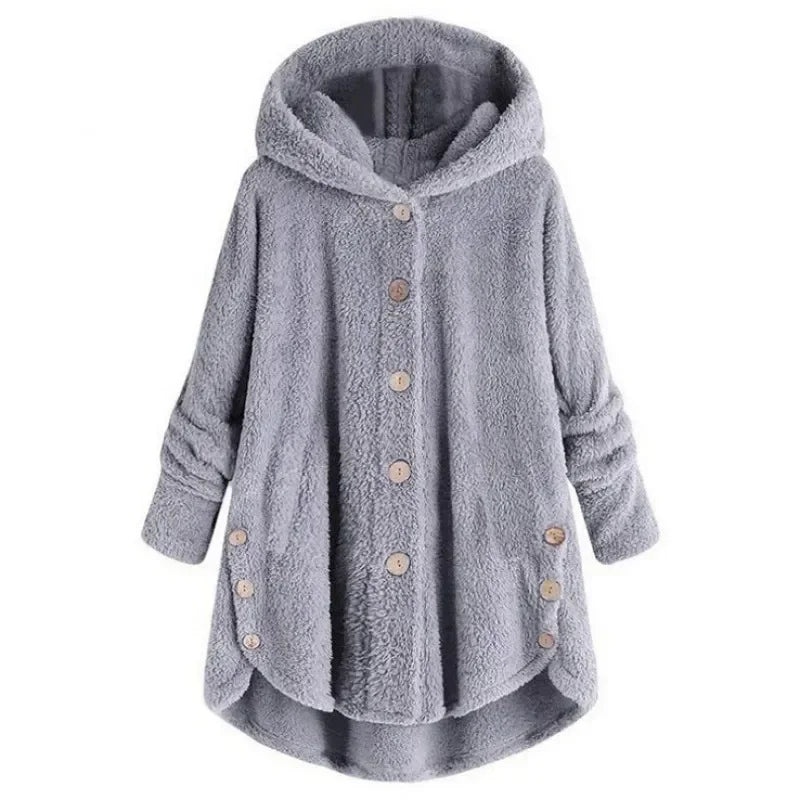 Abrigo de otoño e invierno para mujer, abrigo cálido de o...