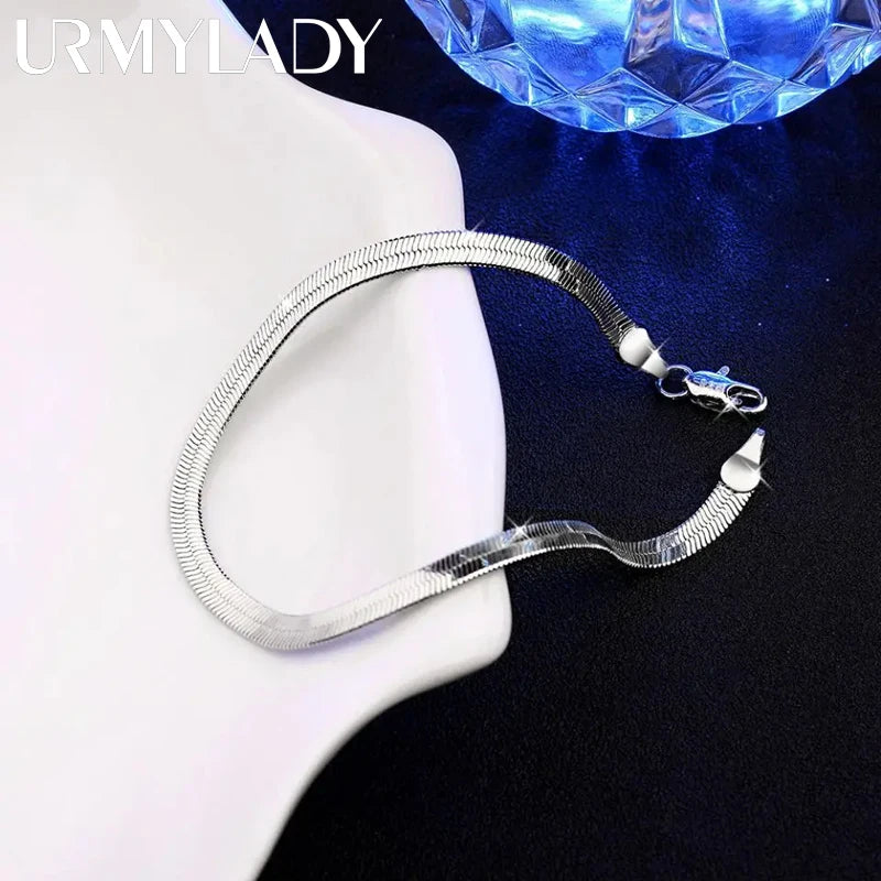 Recién llegado, pulsera de cadena de Plata de Ley 925 de ...