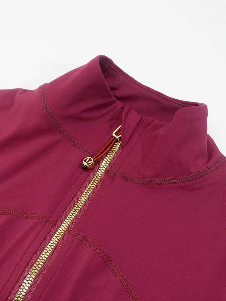 Chaqueta Yoga Mujer LULU FLORA Cremallera Dorada Fitness - Corporación Turística