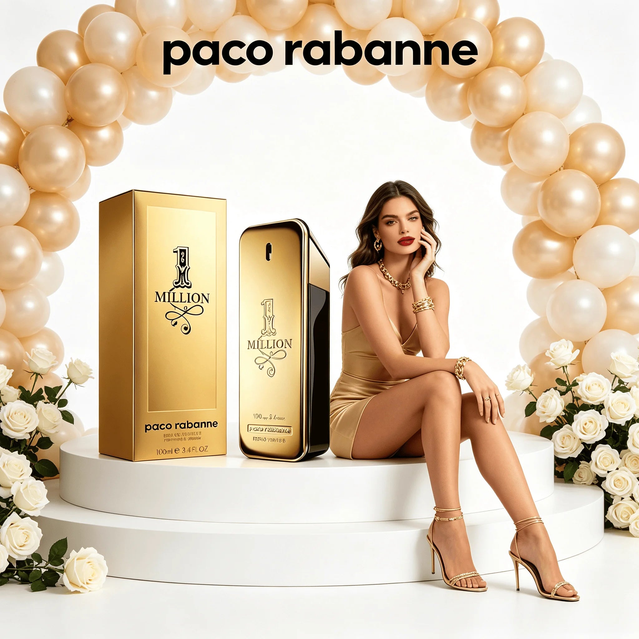 Paco Rabanne 1 Million Eau De Toilette Spray 100ml 3.4 Fl...