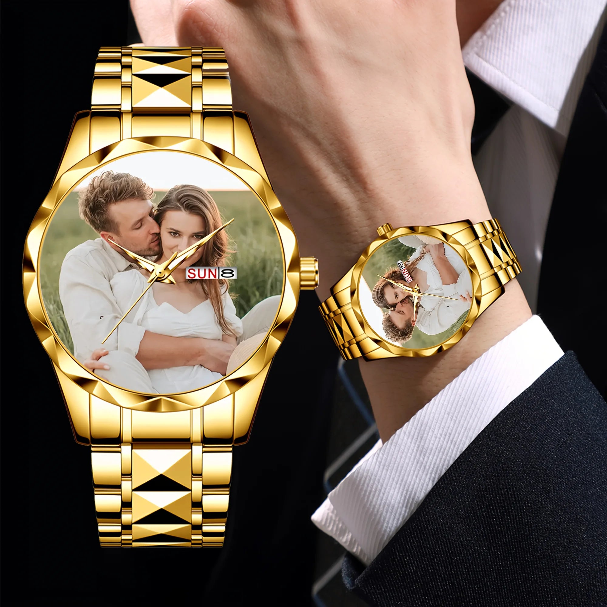 Reloj Personalizable con Imágenes Personalizadas: Un Eleg...