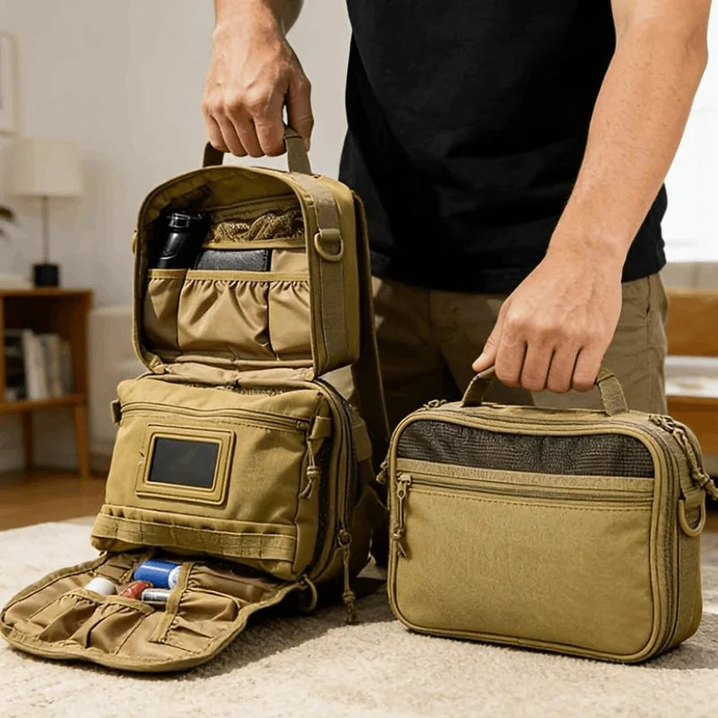 Bolsa de Aseo Táctica para Hombre, Organizador de Baño, B...