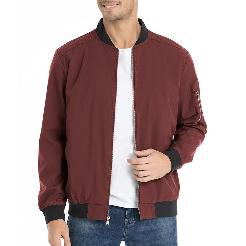 Chaqueta Bomber Hombre ReFire Gear: Ligera y Moderna para Primavera/Otoño - Corporación Turística