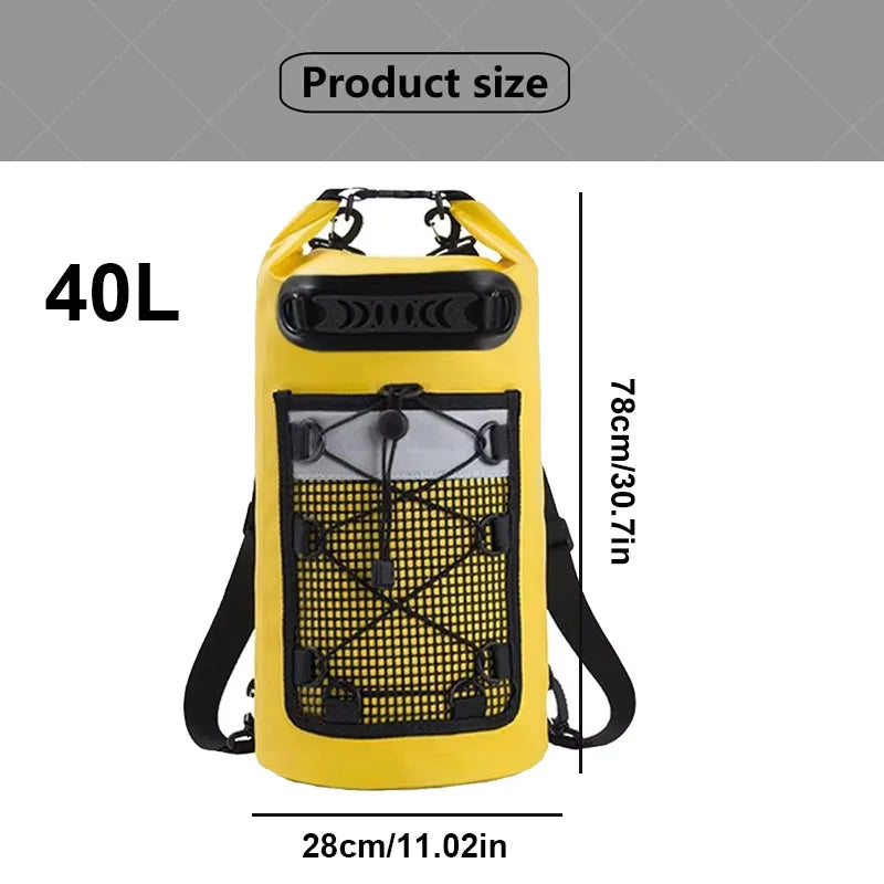 Bolsa seca flotante de 40L para kayak, natación, playa, i...