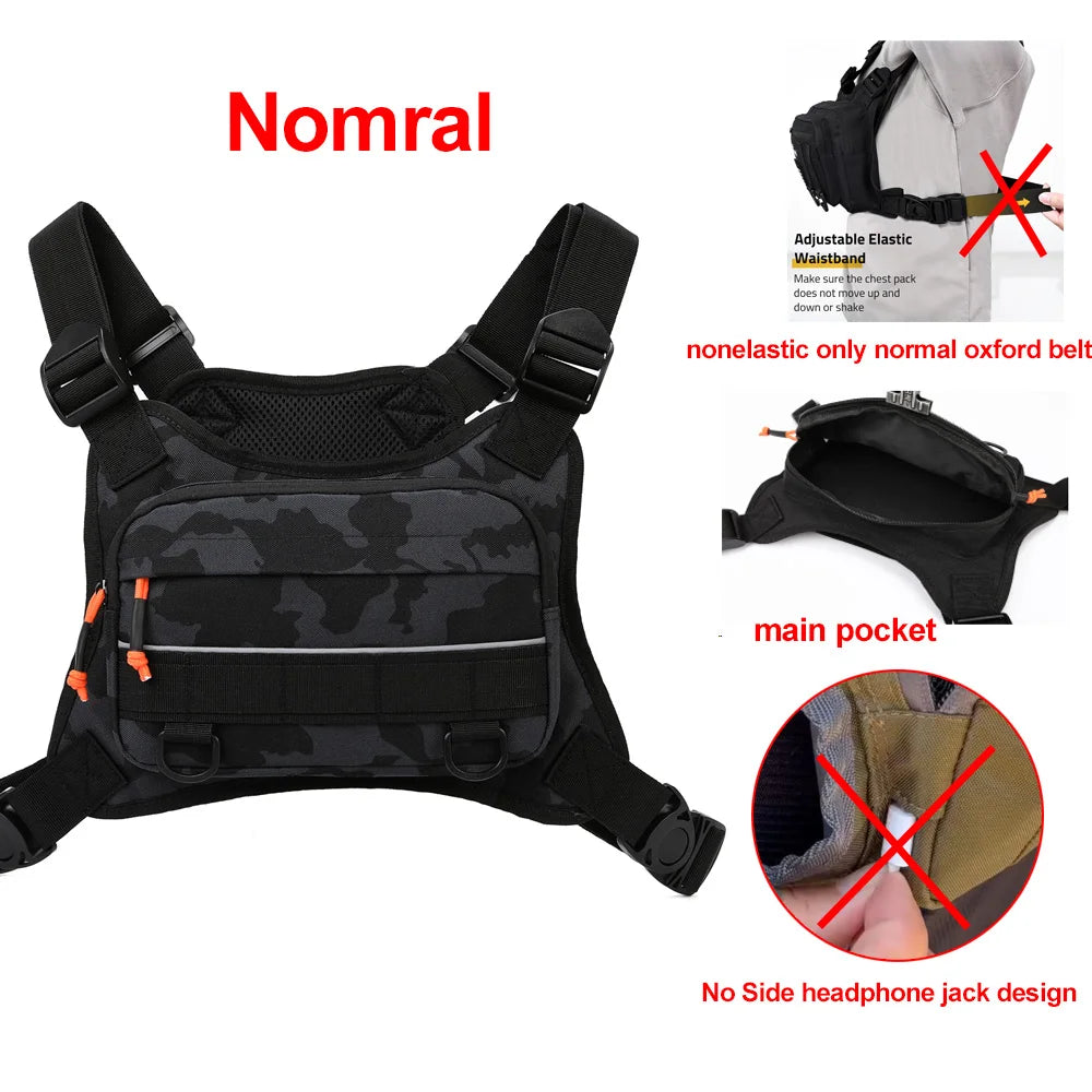 Bolsa de Pecho Frontal, Chaleco de Camping, Mochila para ...