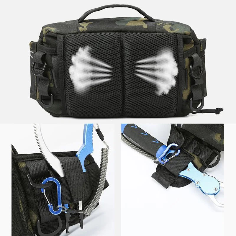 Riñonera táctica para pesca con señuelo, mochila de viaje...