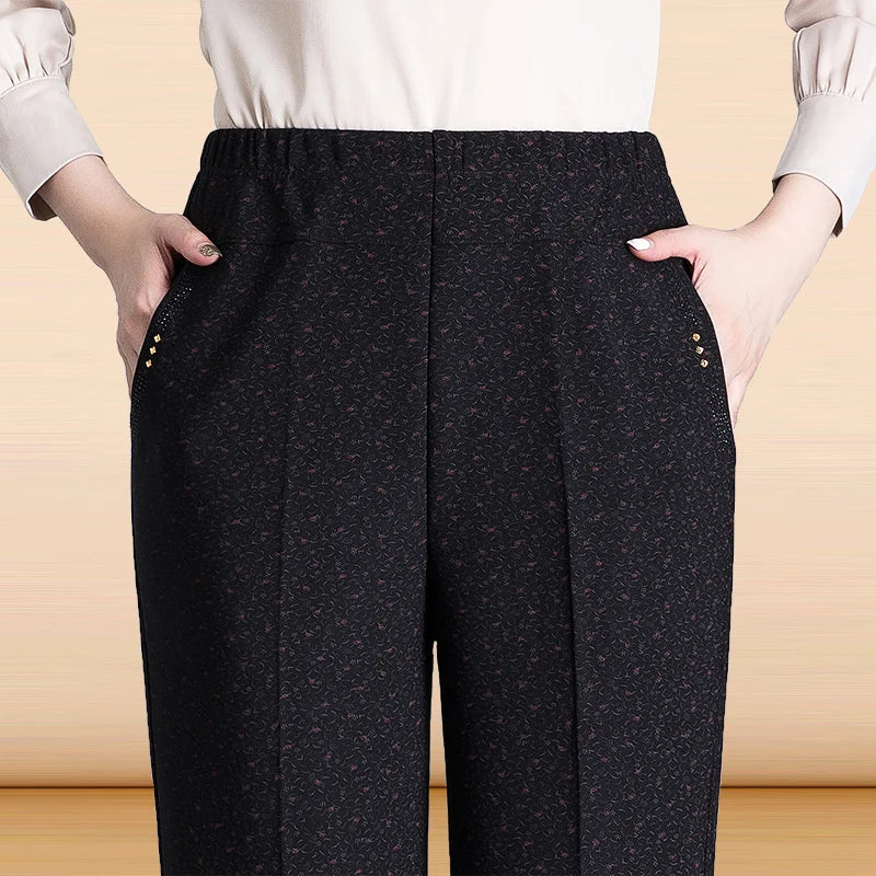 Pantalones Mujer Cintura Alta Elásticos OKXGNZ Otoño Invierno XL-9XL
