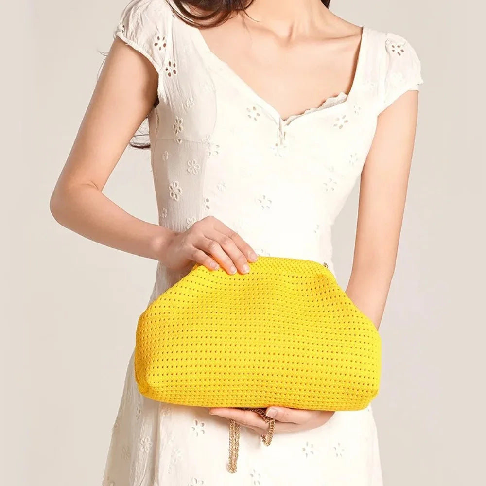 Bolso de mano de playa de Color liso para mujer, bolso de...