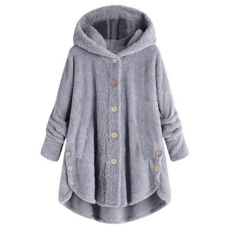Abrigo de otoño e invierno para mujer, abrigo cálido de o...
