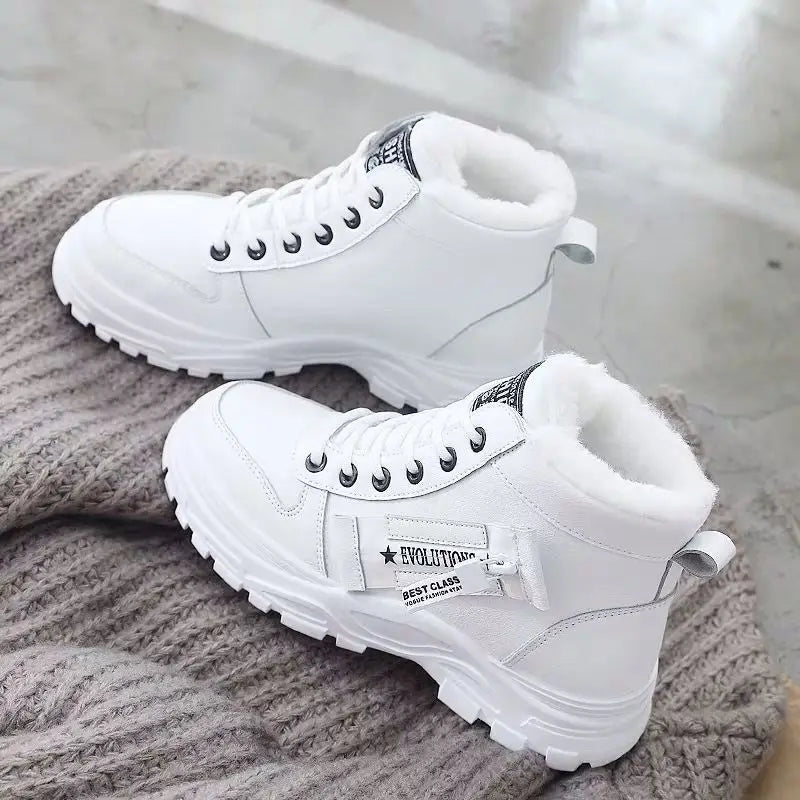 Zapatos de invierno para mujer, zapatillas con cordones, ...