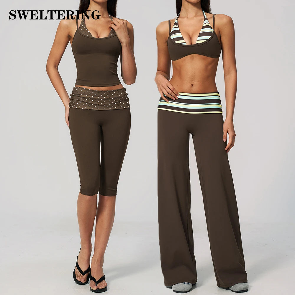 Conjunto de Yoga de 2 Piezas, Conjunto Deportivo para Muj...