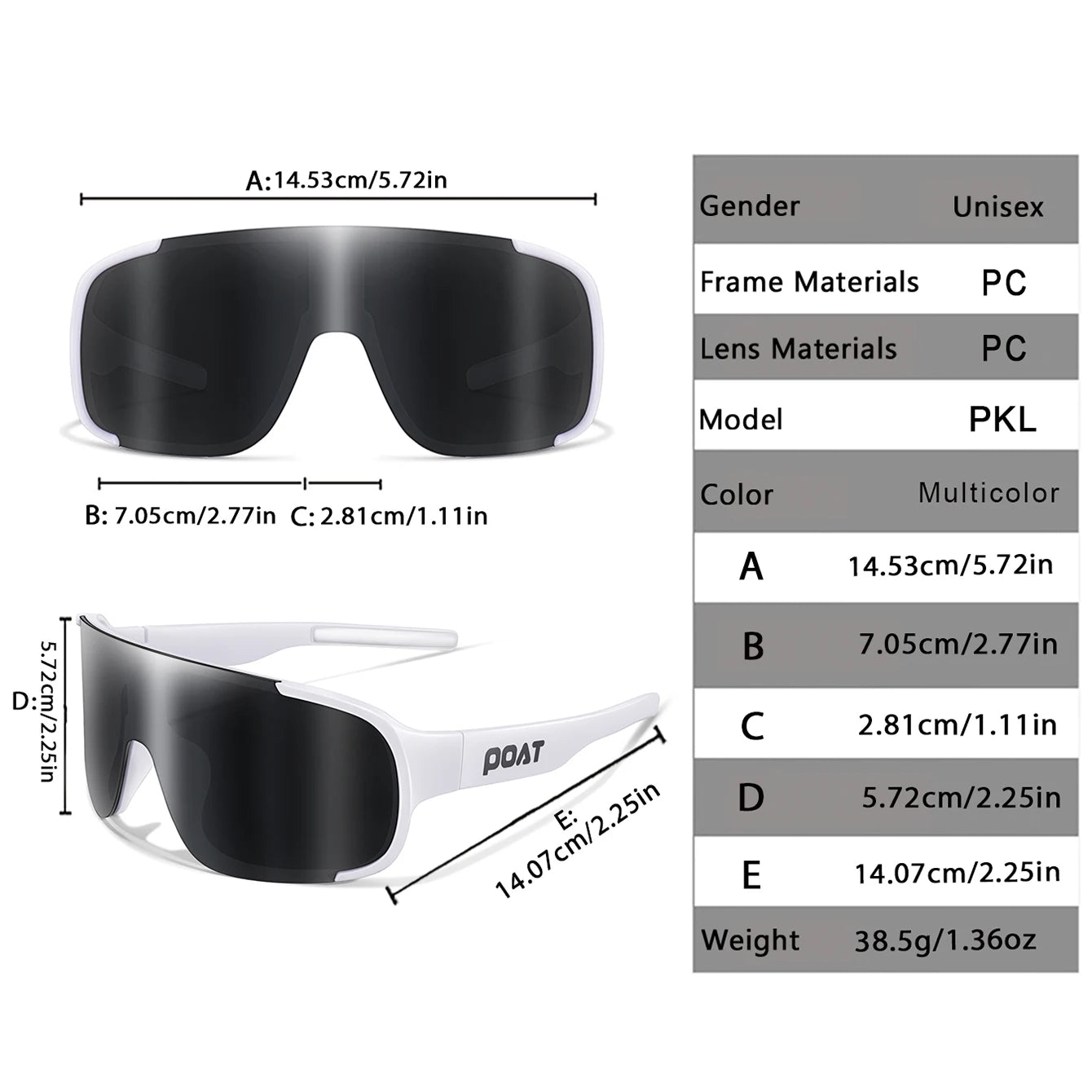 POAT gafas de sol para ciclismo al aire libre con estilo ...