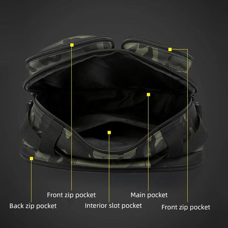 Bolsa Táctica Cruzada de Senderismo, Bolso de Hombro para...