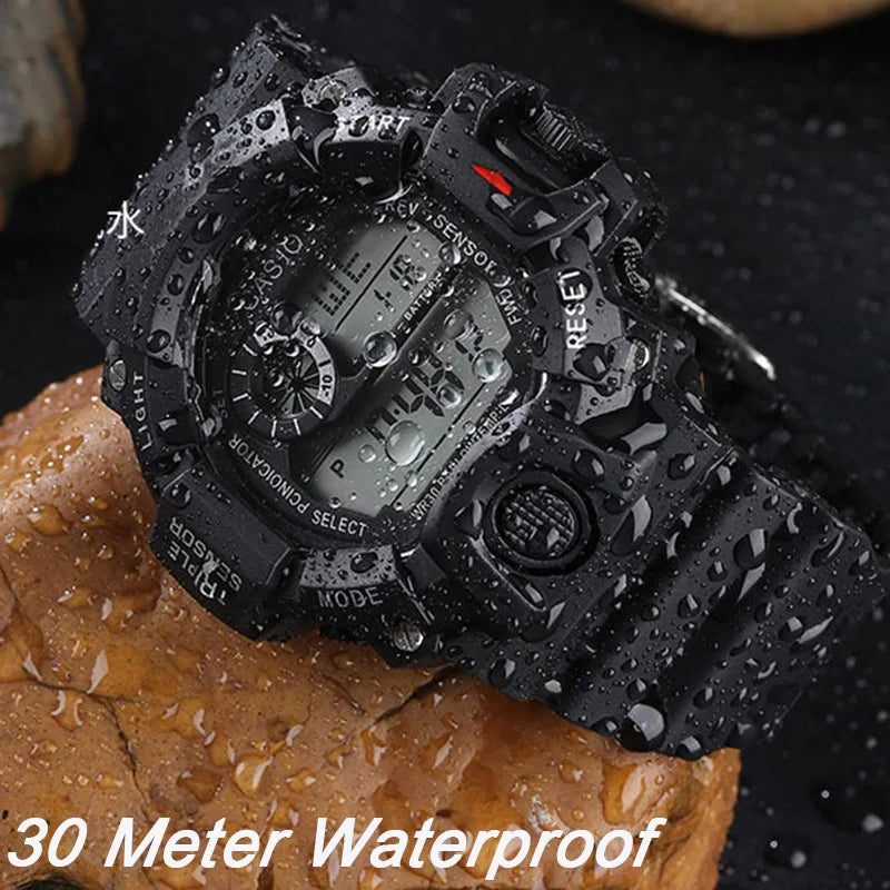 Reloj Deportivo Digital MAYZHISU Hombre Esfera Grande Multifuncional Sumergible