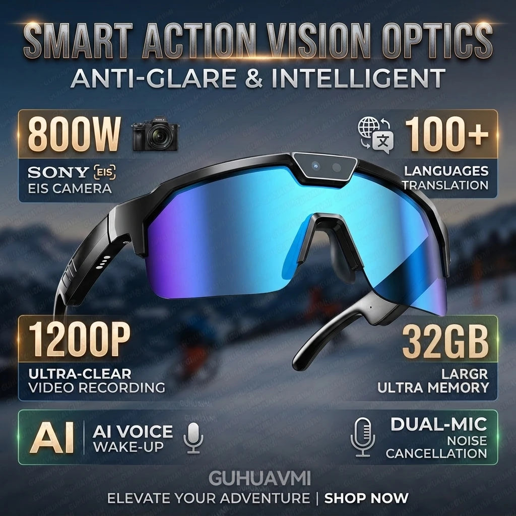 Nuevas Gafas Inteligentes con IA 2026, Cámara 1200P, 4K A...