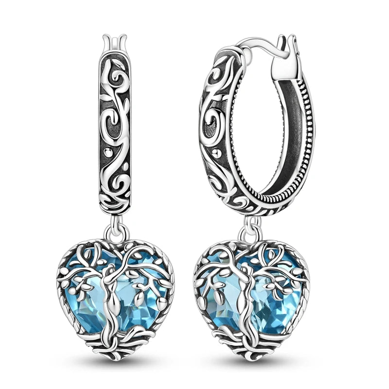 Pendientes de plata de ley 925 para mujer, pendientes col...