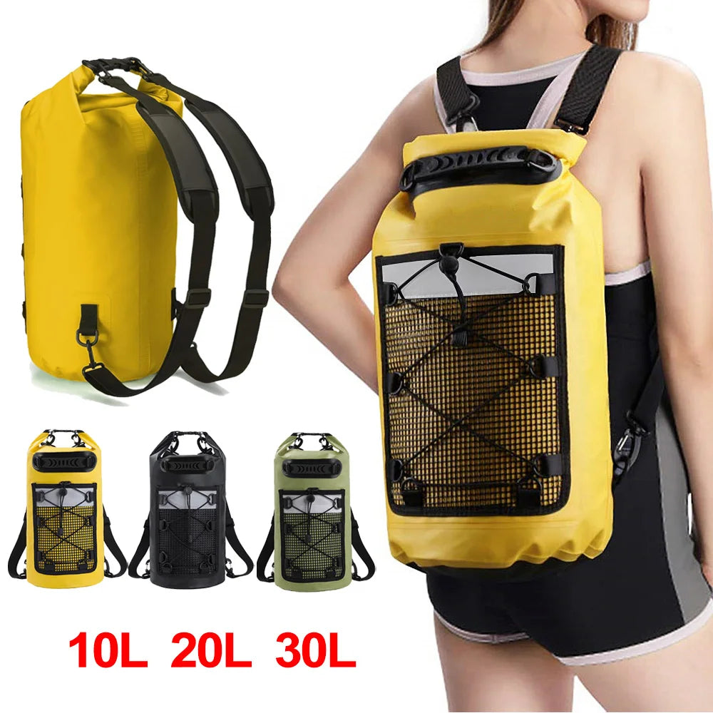 Paquete de natación de PVC, mochila seca para mujeres y h...
