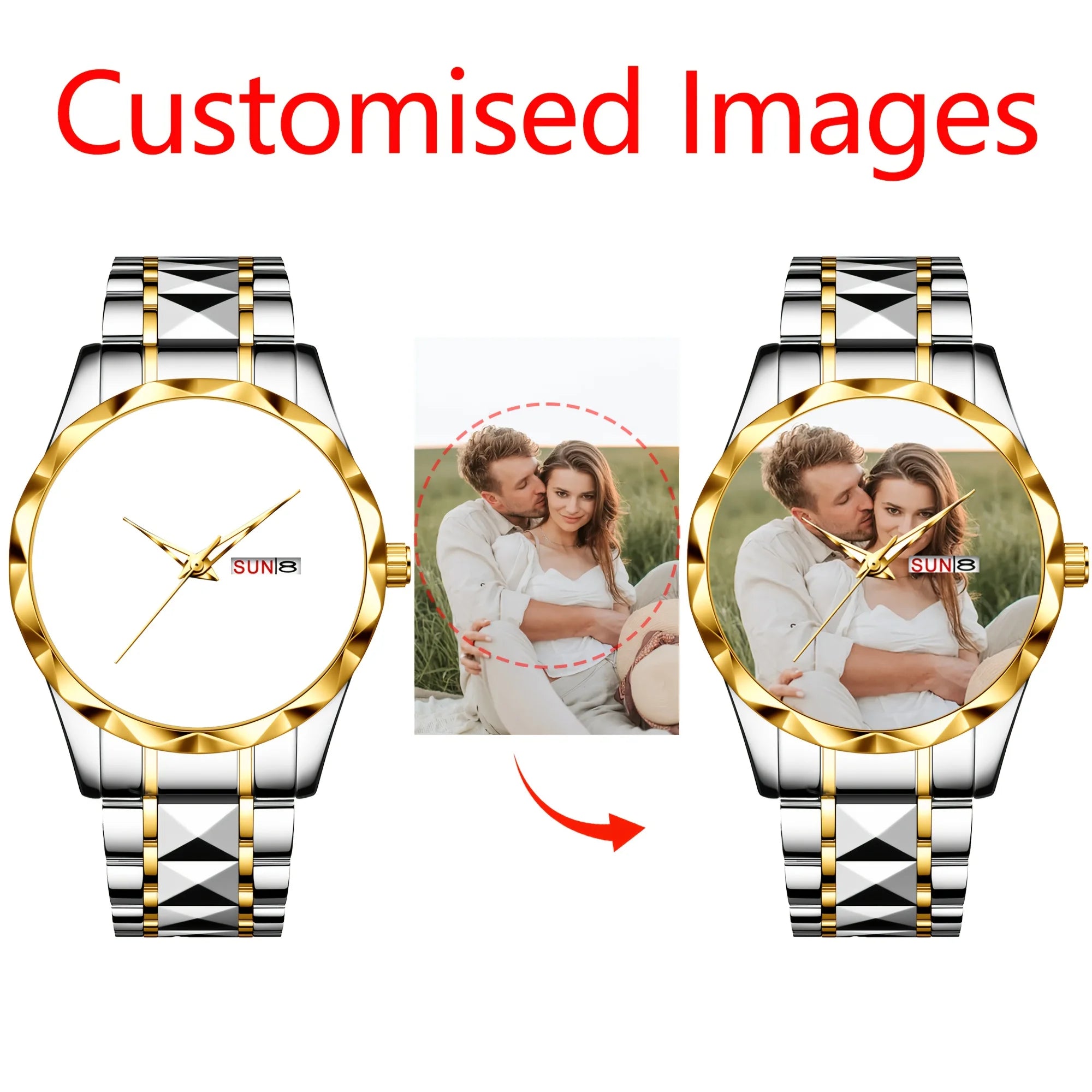 Reloj Personalizable con Imágenes Personalizadas: Un Eleg...