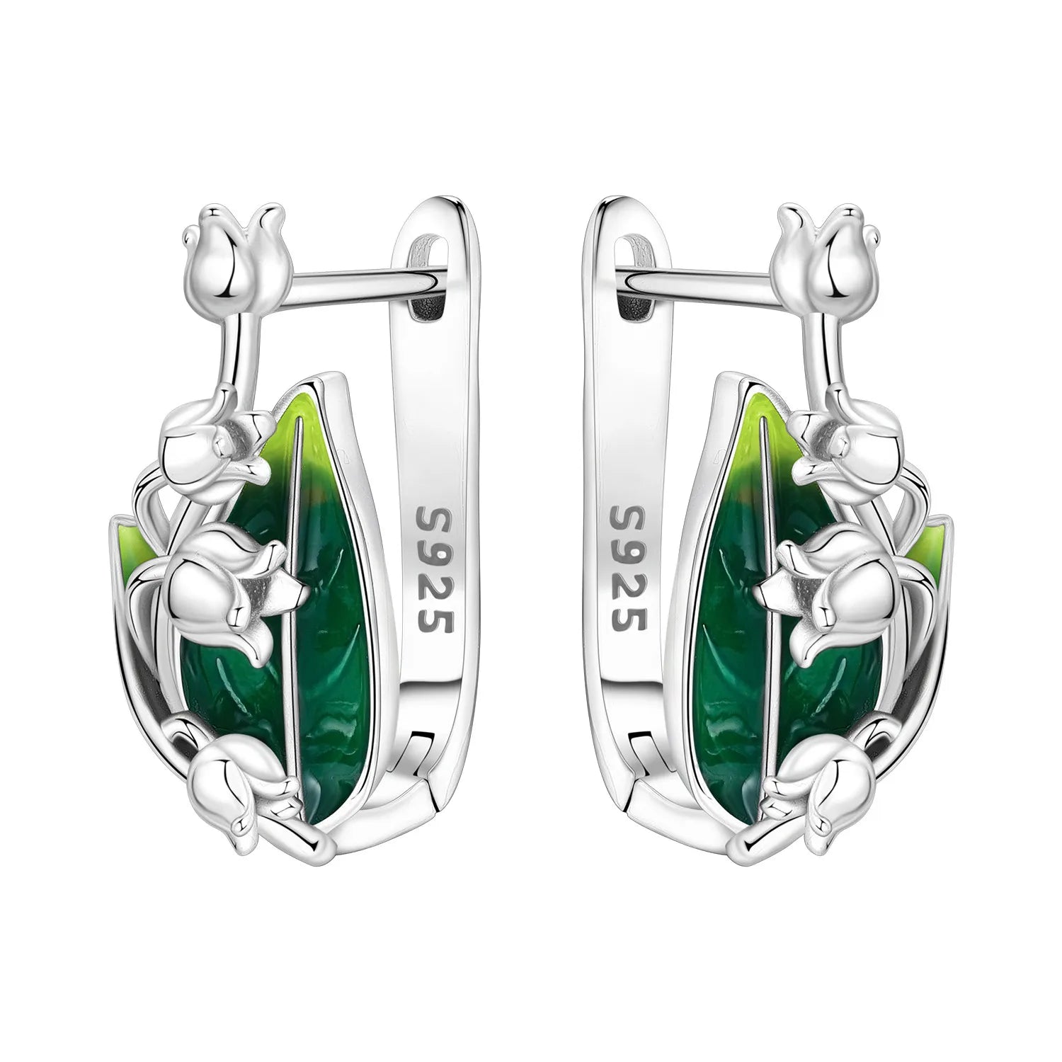 Orstarry Original Plata de Ley 925 pendientes de orquídea...