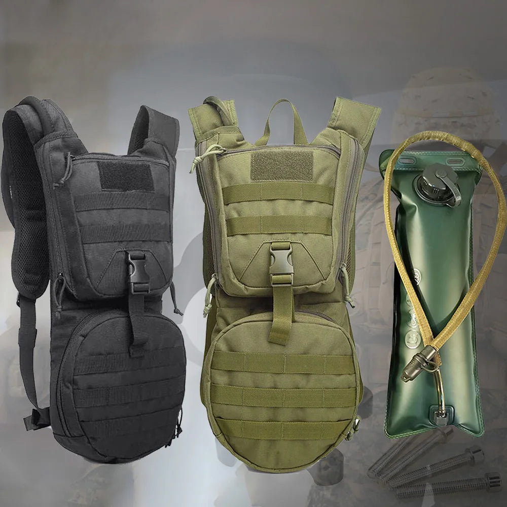 Mochila de hidratación 2 en 1 con vejiga de agua de 2/3L,...