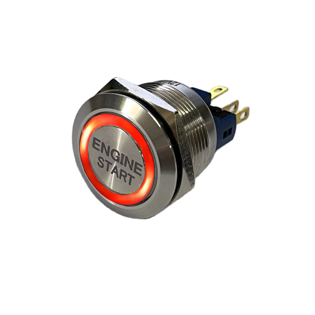Interruptor Botón Motor Start Stop 19-30mm Anillo Luminoso Momentáneo