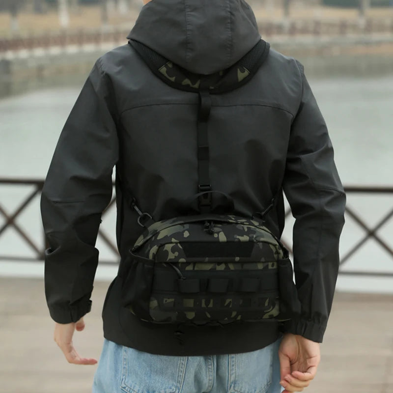 Chaleco de senderismo para hombre, mochila, bolsa de pech...