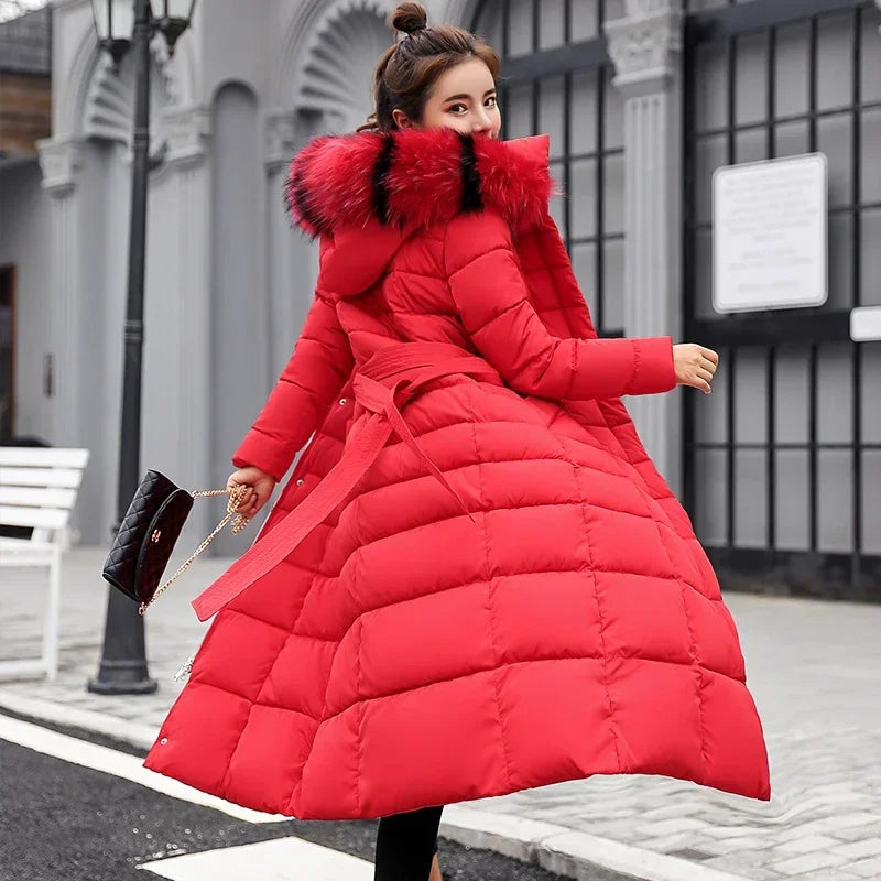 Abrigo largo de invierno 2025 para mujer, cálido y a la m...