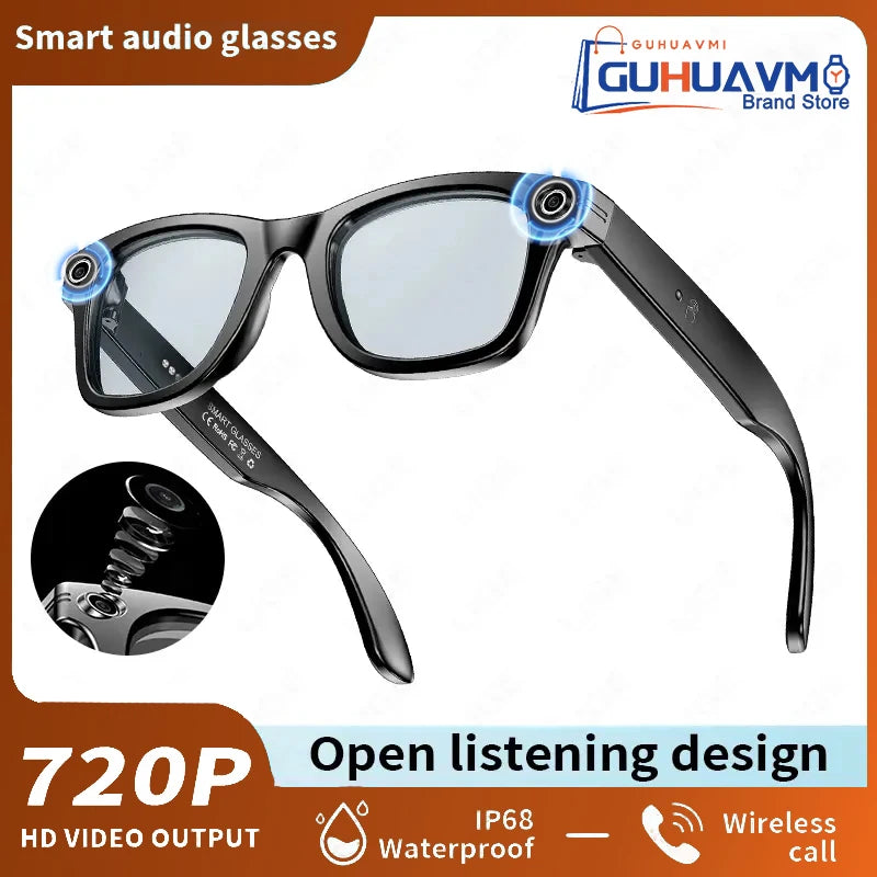 Gafas inteligentes AI 800W, cámara HD antivibración, grab...