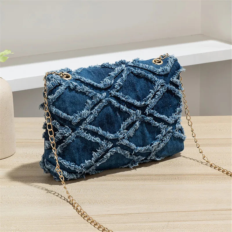 Bolsos cruzados con estilo para vaqueros, bolso de mano c...