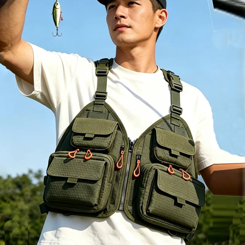 Chaleco Táctico de Pesca y Camping para Hombre y Mujer, c...