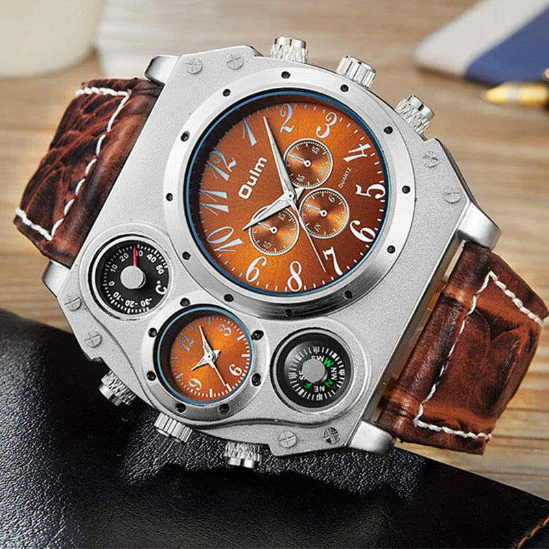 Nuevo modelo OULM, reloj de cuarzo para hombre, correa de...