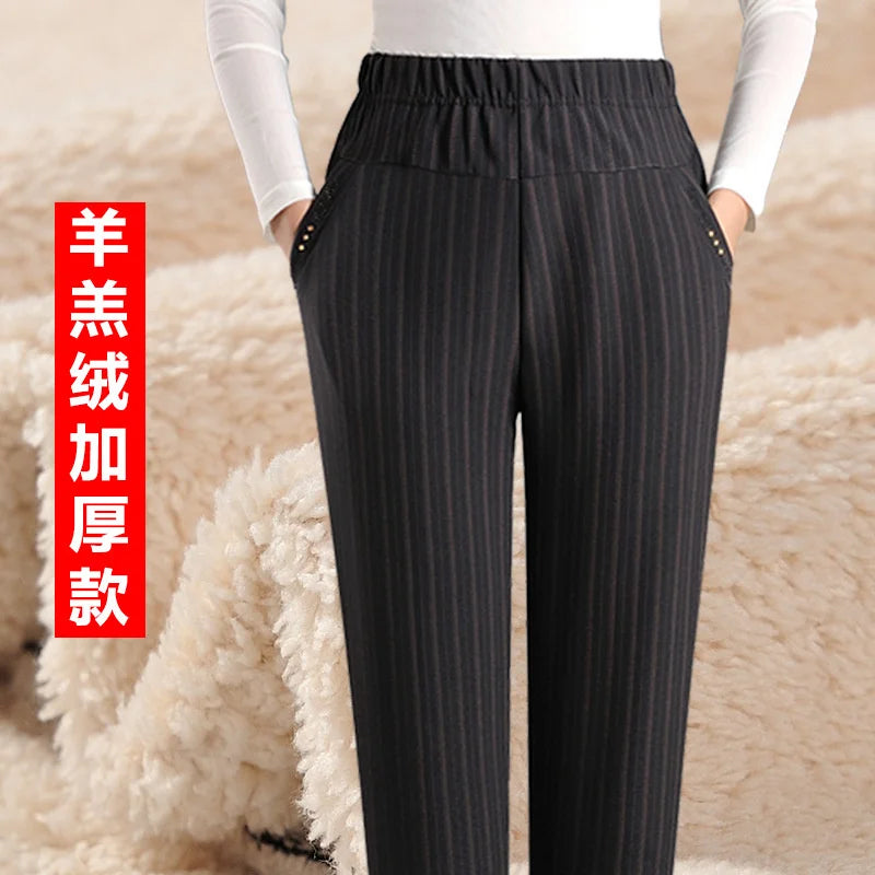 Pantalones Mujer Cintura Alta Elásticos OKXGNZ Otoño Invierno XL-9XL