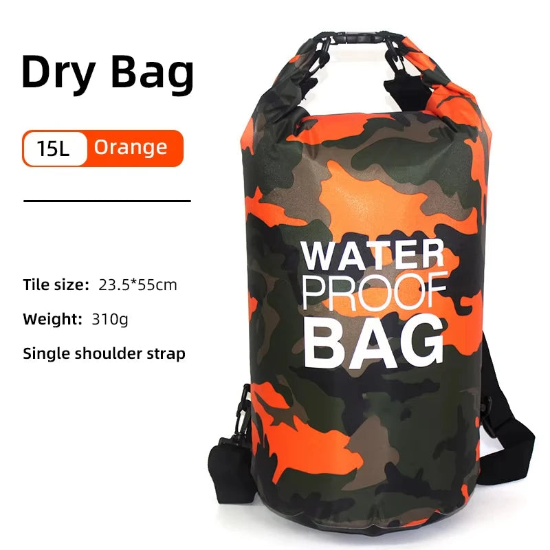 Paquete de natación de PVC, mochila seca para mujeres y h...
