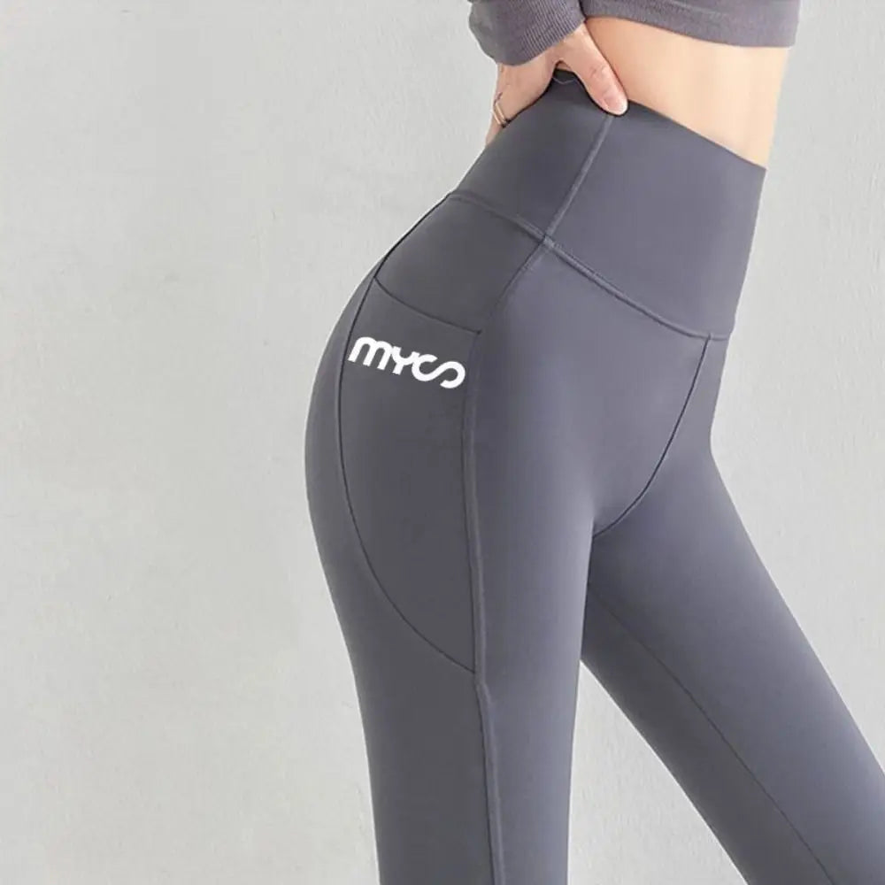 Mallas lisas sin costuras con bolsillo para mujer, mallas...
