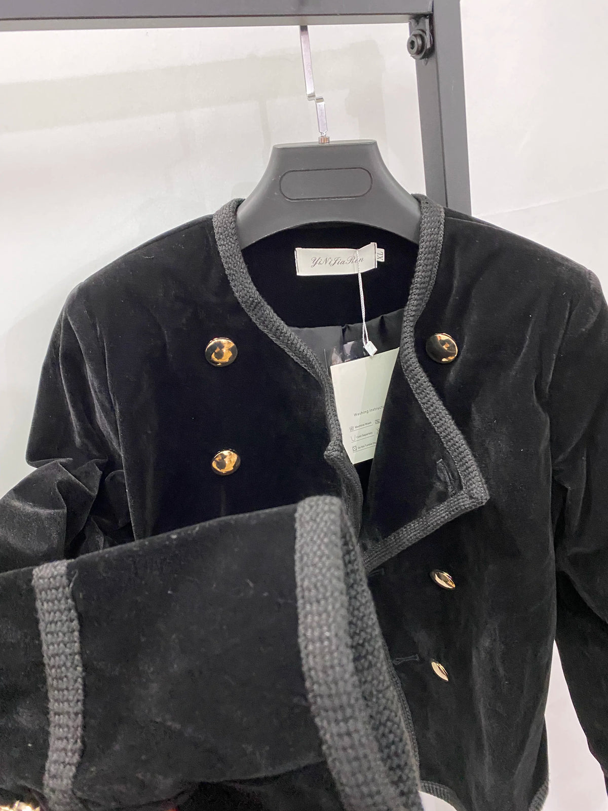 Chaqueta corta para mujer, abrigo, Otoño Invierno, traje ...