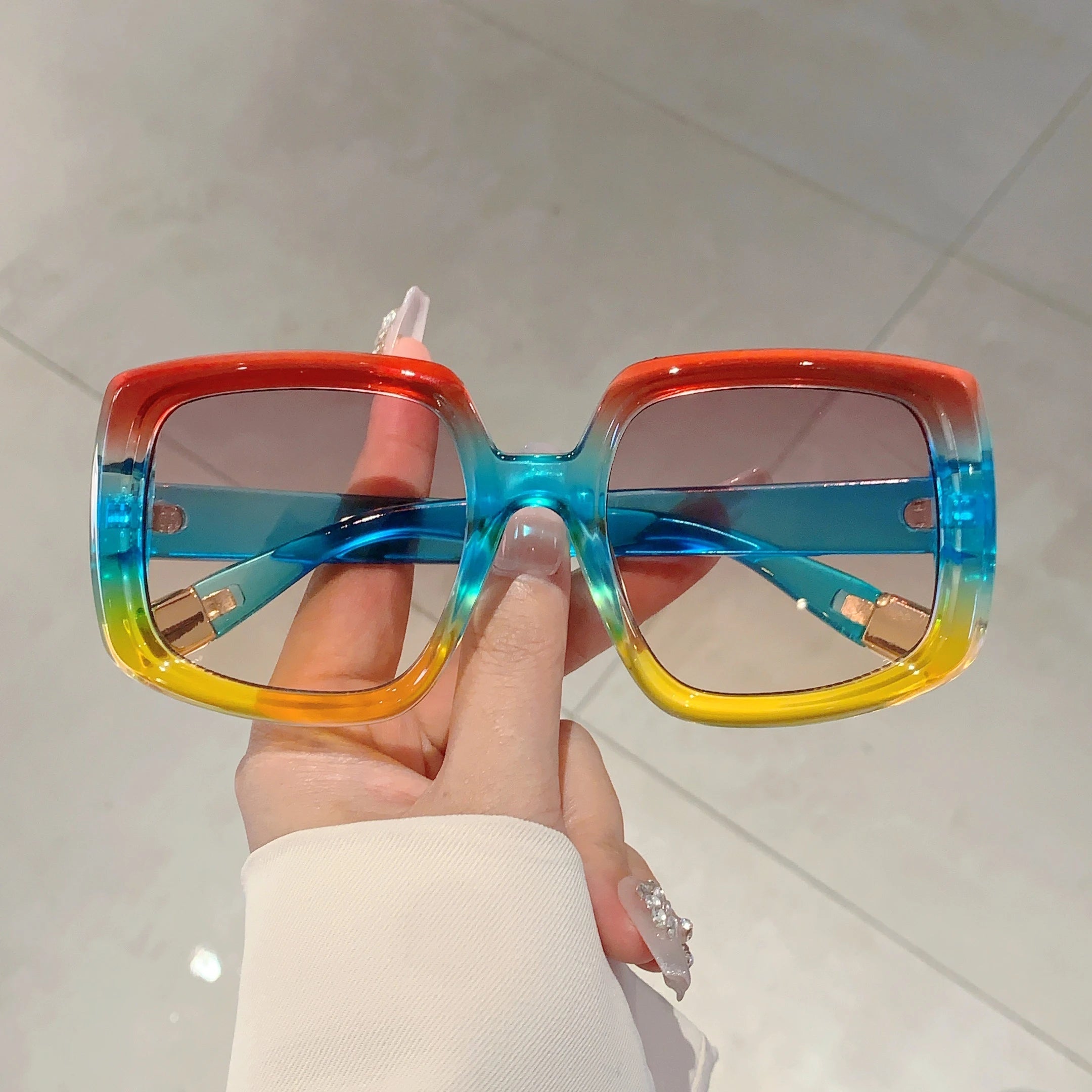 KAMMPT-gafas de sol cuadradas de gran tamaño para mujer, ...