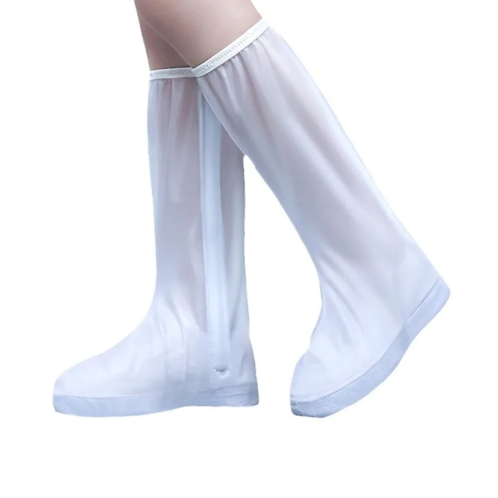 Thick, disposable waterproof shoe cover by Corporación Turística, reusable and designed to protect footwear from moisture.