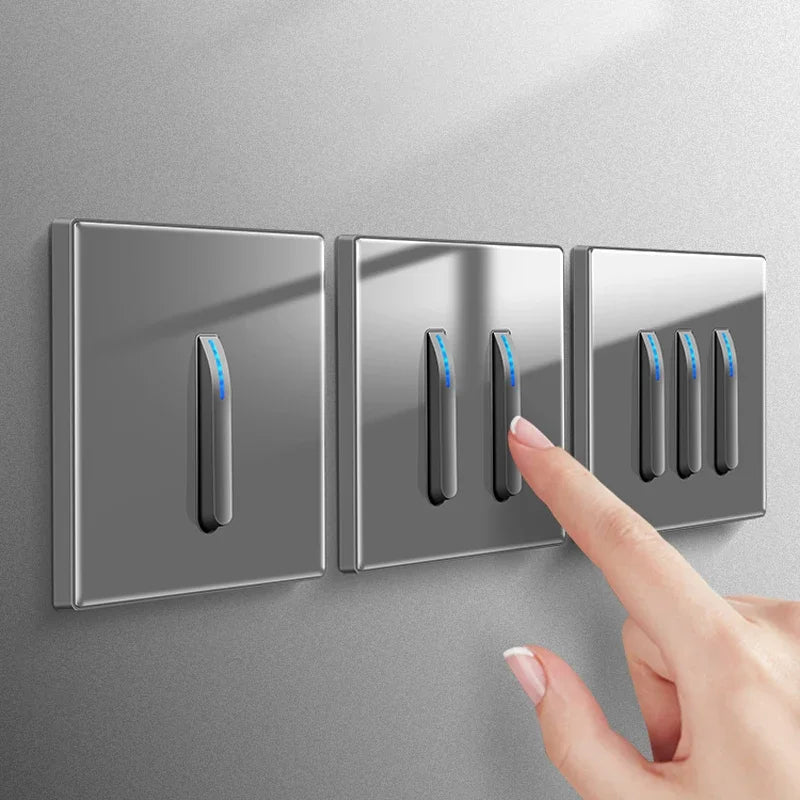 Panel de interruptor de luz de pared, interruptor interna...