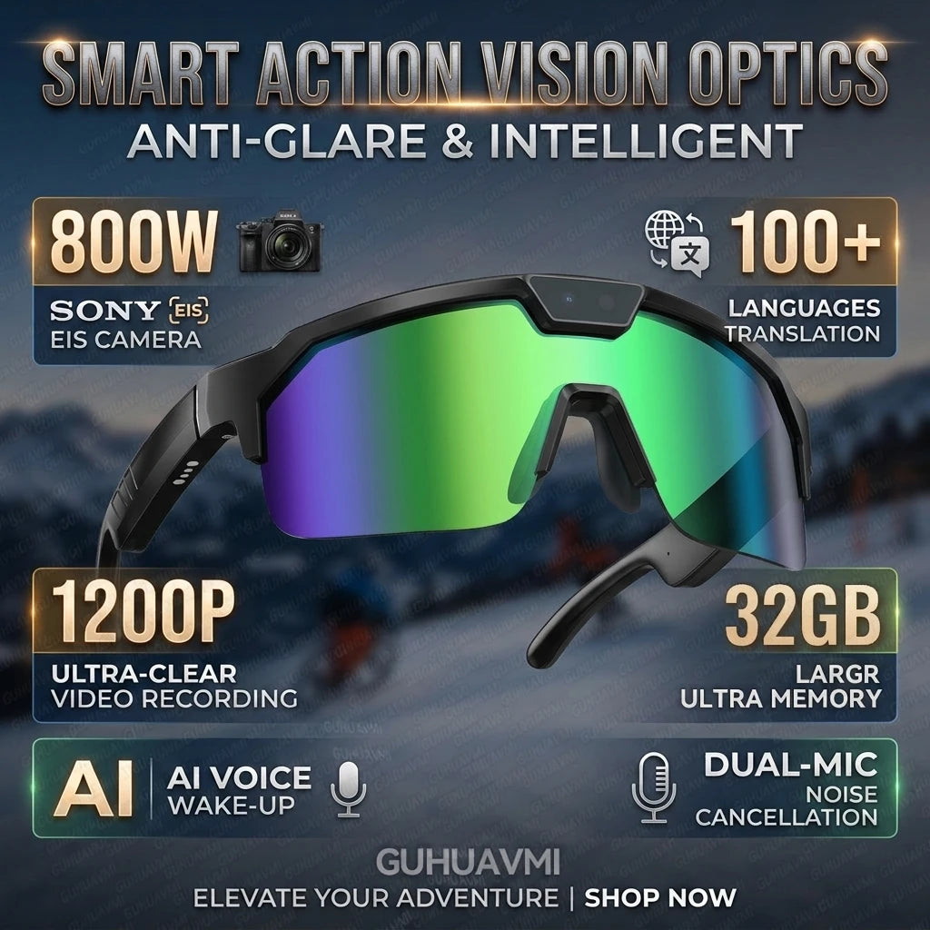 Nuevas Gafas Inteligentes con IA 2026, Cámara 1200P, 4K A...