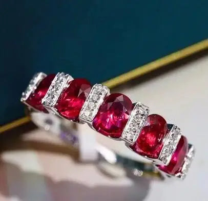 Anillo de circonita blanca para mujer, joyería de lujo co...