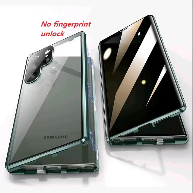 Magnetic double-sided metallic privacy cover by Corporación Turística, showing the sleek, secure design for added privacy.
