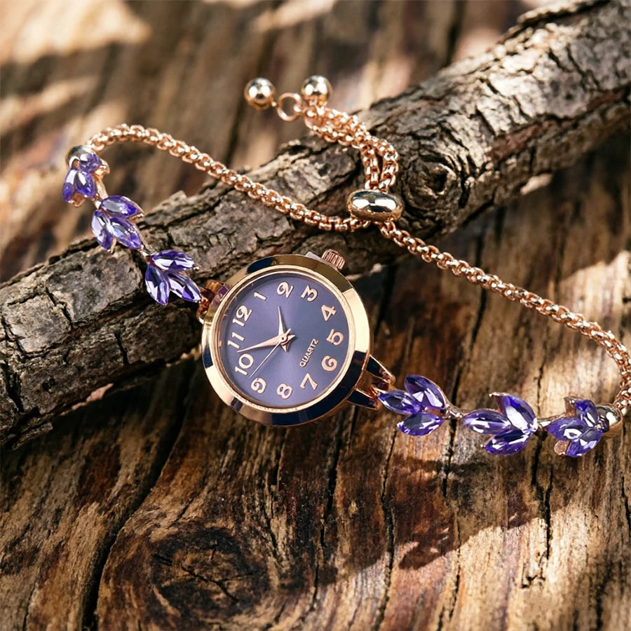 Elegante Reloj Pulsera Ajustable con Cordón de Cristal Mo...