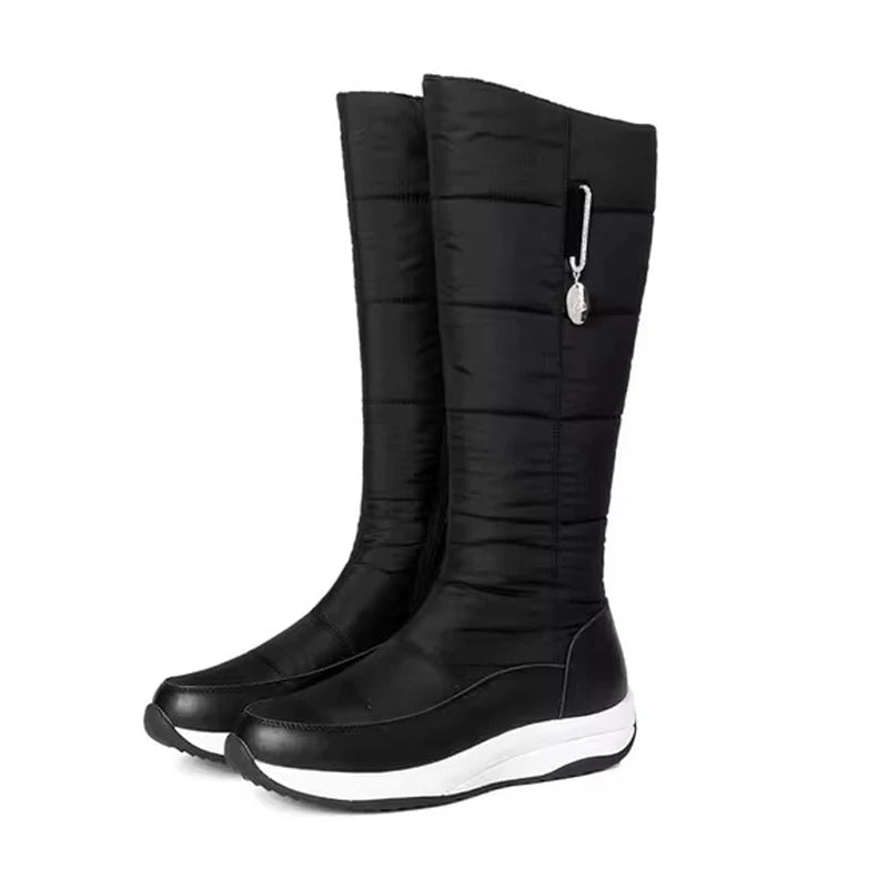 2025 botas de nieve para mujer impermeables de felpa de c...