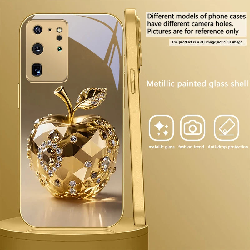 Golden dolphin phone case for Samsung Galaxy S20 FE, S21 Plus, S22, and S23 by Corporación Turística, featuring a detailed dolphin design.