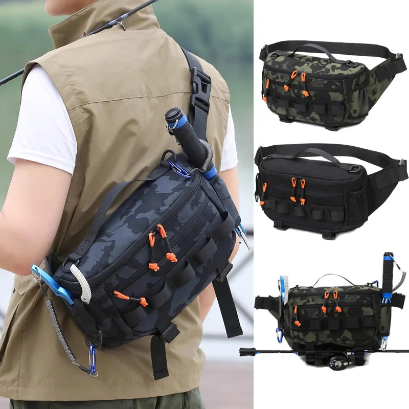 Riñonera táctica, mochila de cintura y pecho para exterio...