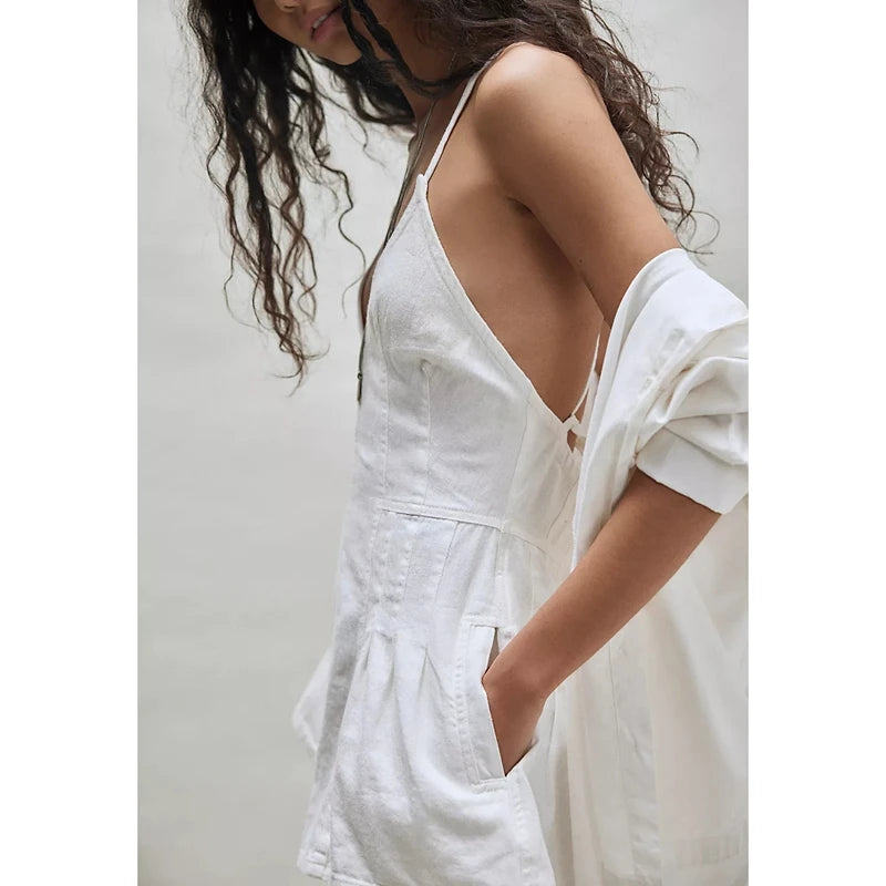 Mono corto vaquero retro Y2K de verano para mujer con cue...