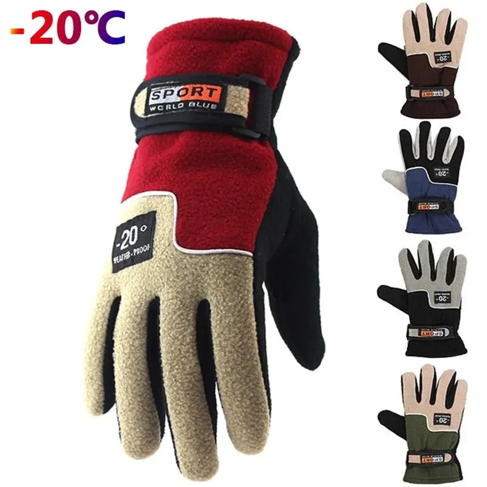 Guantes cálidos de invierno para hombre, manoplas de cinc...