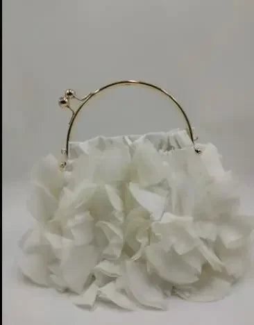 Bolso de mano de satén Floral de lujo para mujer, bolsa d...